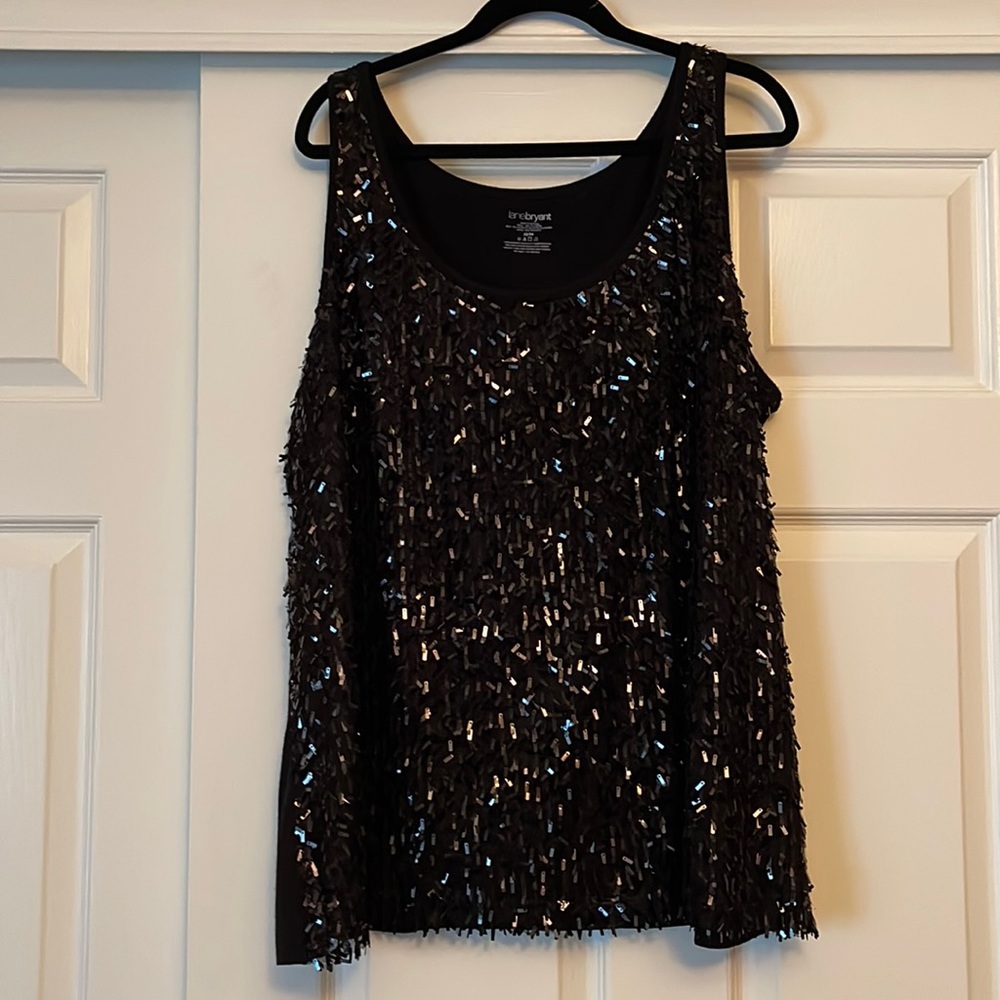 Super glittery and special Lane Bryant sequin tank top